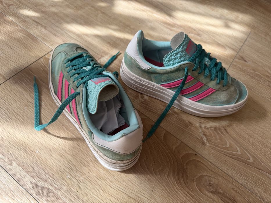 Adidas Gazelle Bold Platform 36 2/3 (22.5 cm) Mint / Pink ID7026