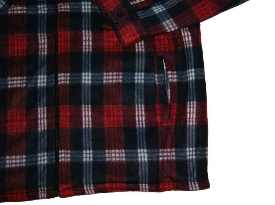 KOSZULA OCIEPLANA męska z misiem duża 9XL szer.158 cm na zamek