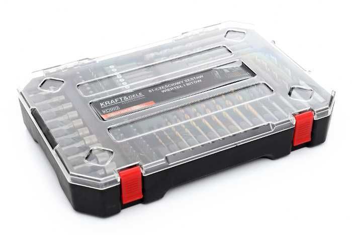 Wiertła i bity zestaw 81 szt. zestaw  wierteł