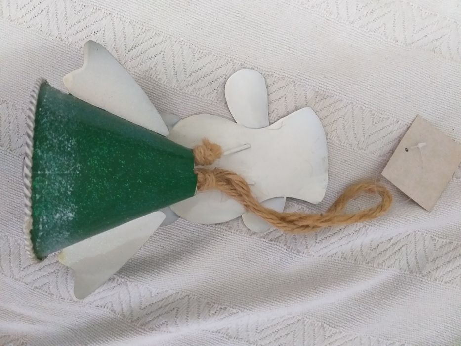 Boneco de neve de Natal com guizo (com etiqueta)