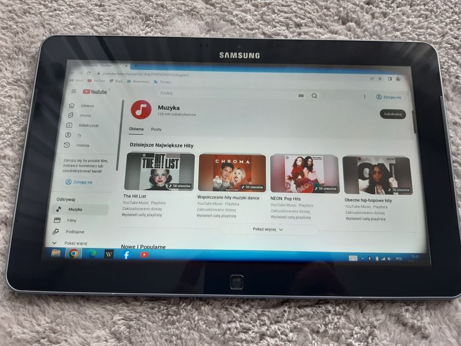 Tablet Samsung xe500t, system Windows, rysik, usb, bluetooth,