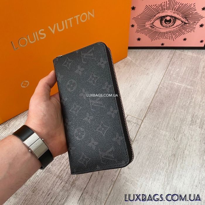 Мужской кожаный кошелек Louis Vuitton Zippy Луи Виттон
