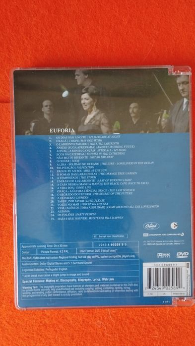 Euforia*Euforia* DVD