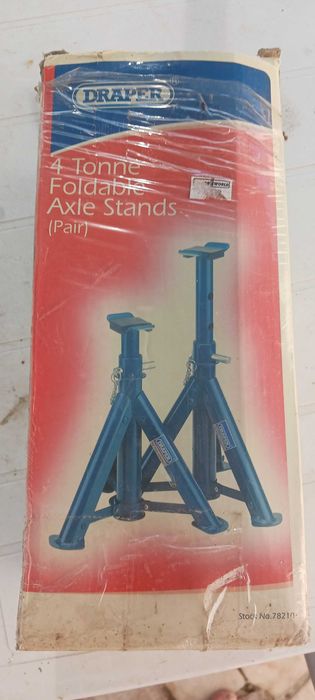 Axle stand foldable Draper 2-tone