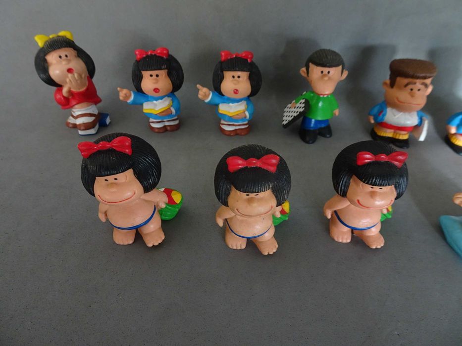 Figuras em PVC da coleção Mafalda