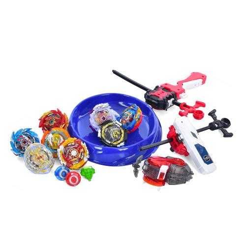 Набор волчков ​BeyBlade бейблейд 8шт арена запускалки сумка для хранен