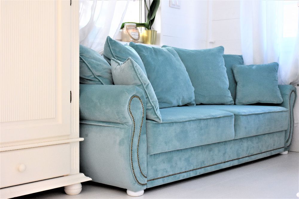 Kanapa sofa rozkładana SOFIA, angielski, prowansalski styl, producent