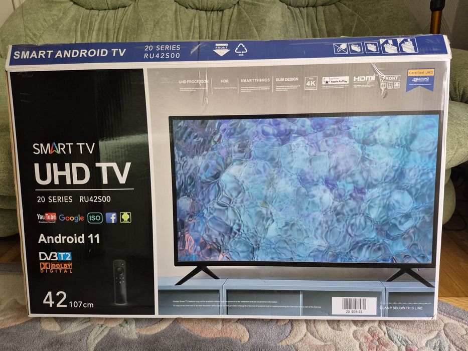 Телевизор Uhd TV  смарт діагональ 42