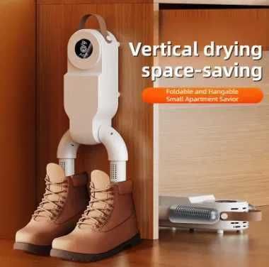 Tinsol Secador de Sapatos Dobrável 220V 130W com Ecrã Tátil Aquecimento Rápido e Eliminação de Odores Novo