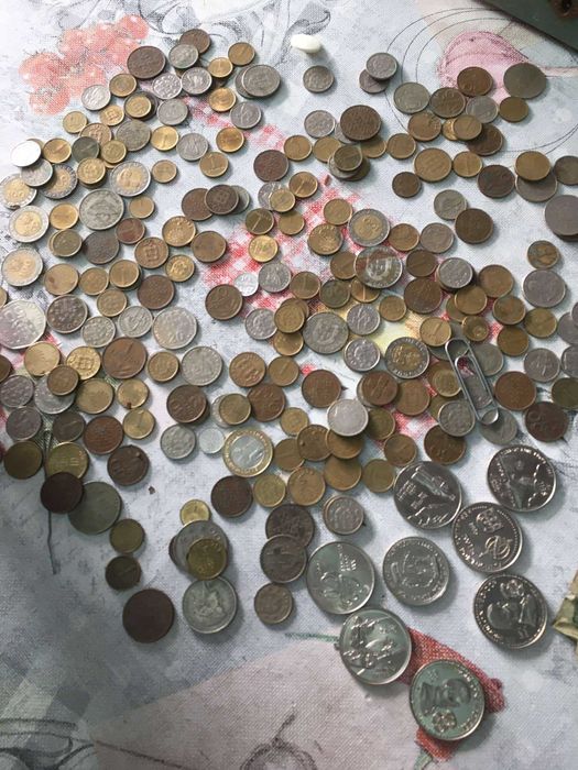 Moedas e notas antigas