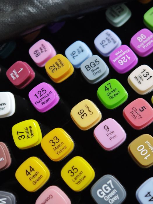 Mazaki markery flamastry akrylowe 168 sztuk dwustronne