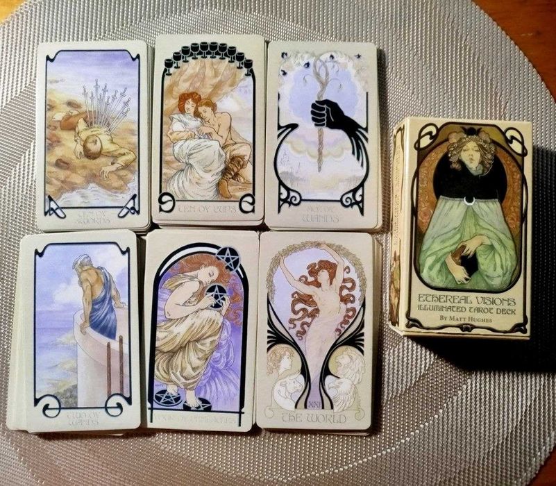 Карти таро ефірних видінь (ethereal visions tarot), без золодіння.