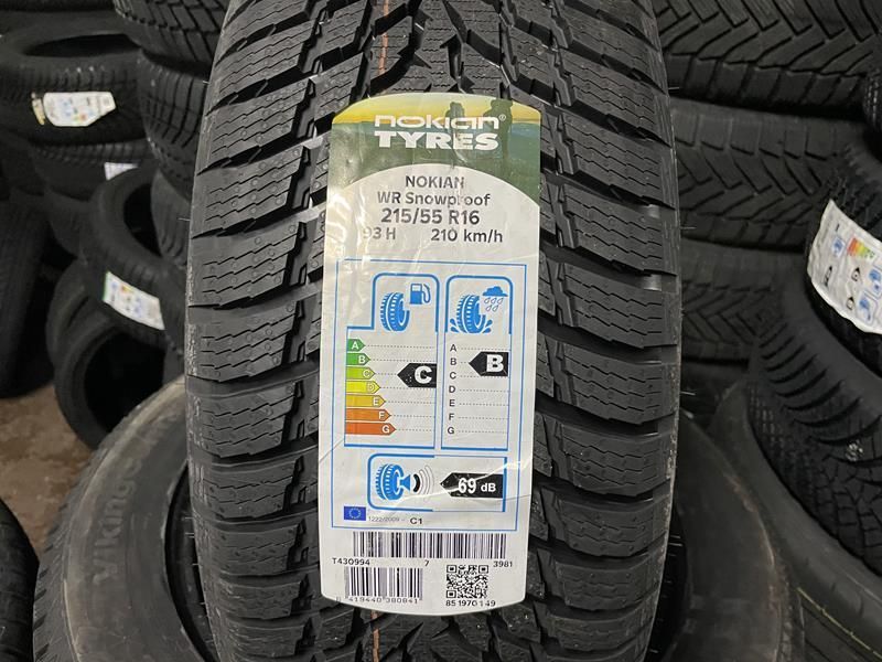 215/55R16 Nokian 93H Zima Nowe 1szt Para Komplet Montaż Gratis N1645