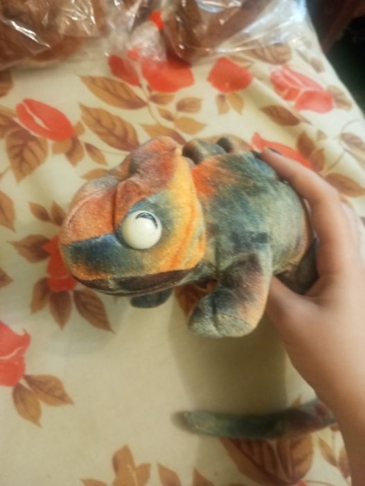 Хамелеон м'яка іграшка