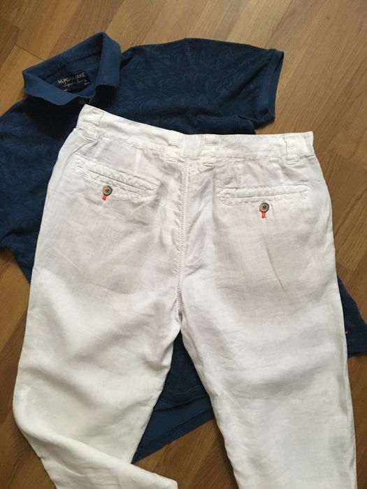 Штани льон коттон zara tommy hilfiger