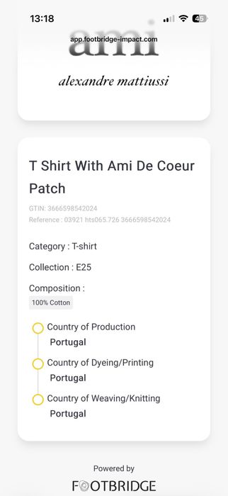 Tshirt AMI Paris