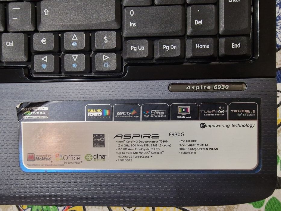 Baixa de Preço Acer Aspire 6930G