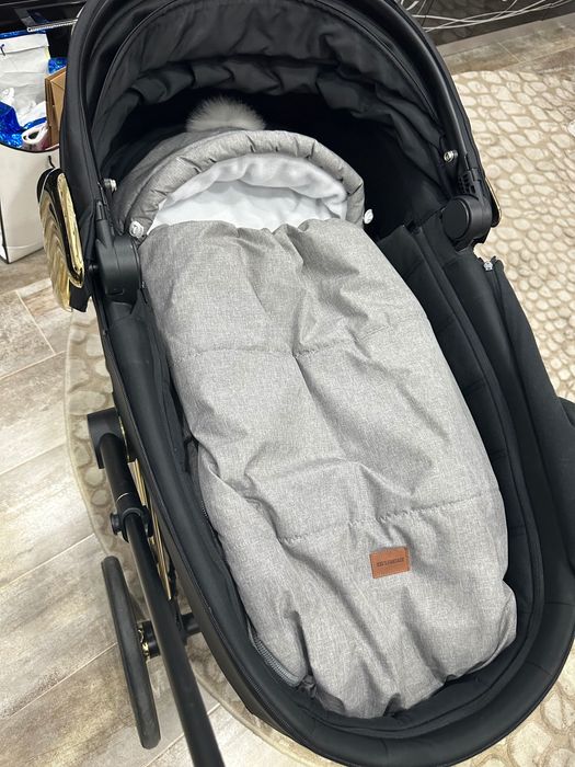 Кокон-конверт baby, серый