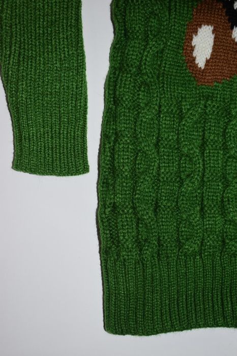 Светр гольф зелений теплий Ведмежа