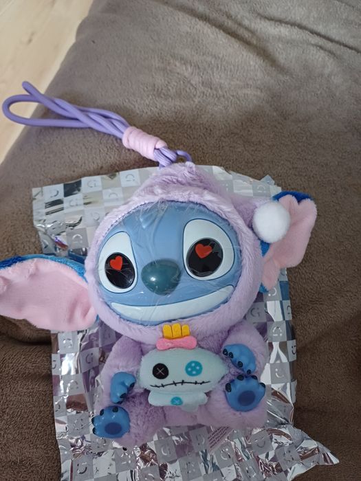 Labubu Stitch Disney, 17cm + gratis