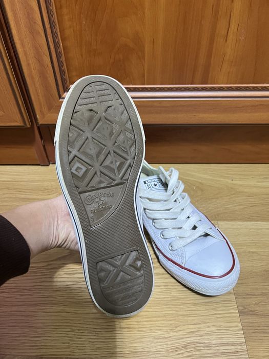 Кеди жіночі Converse шкіряні білі
