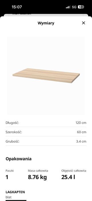 Biurko/stół IKEA