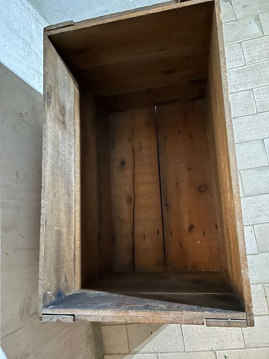 Caixote de madeira de transporte