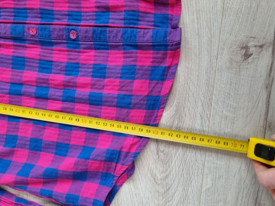 Reserved, yfl, koszula w kratę, różowa, dziewczęca, młodzieżowa, r. 36