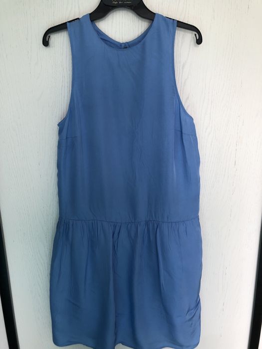 Niebieska sukienka blekitna asos uniwersalna letnia wakavje