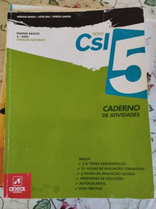 Seis cadernos de atividades 5 ano