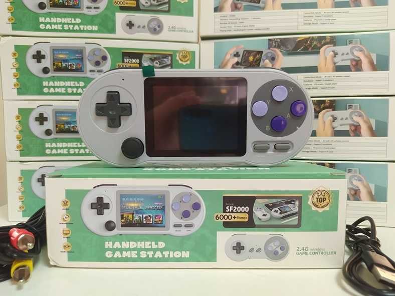 Портативная приставка на 6000 игр Data Frog SF2000 Денди Sega Nintendo