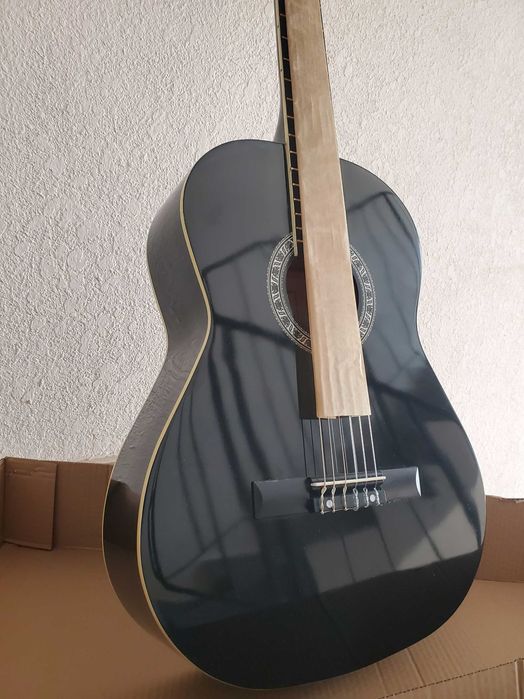 Класична гітара для навчання дорослих та дітей 3/4 чорна