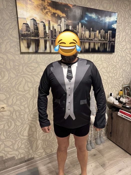 Футболка с руковами с 3D принтом