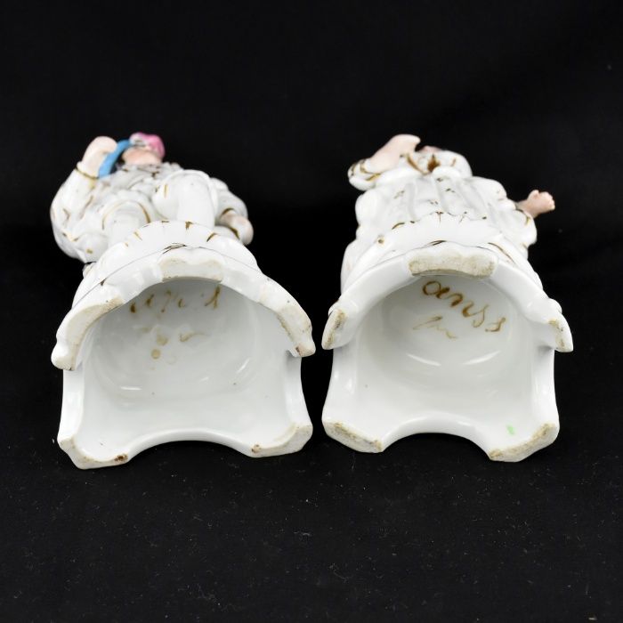 Par de figuras Porcelana Vieux Paris, séc. XIX