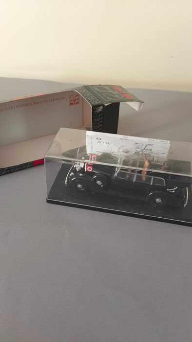 Raríssimo. RIO Itália 1/43 - Mercedes 770K - O carro de Hitler - Com caixa. Portes inclusos.