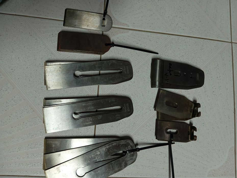 Laminas plainas e garlopas manual novas