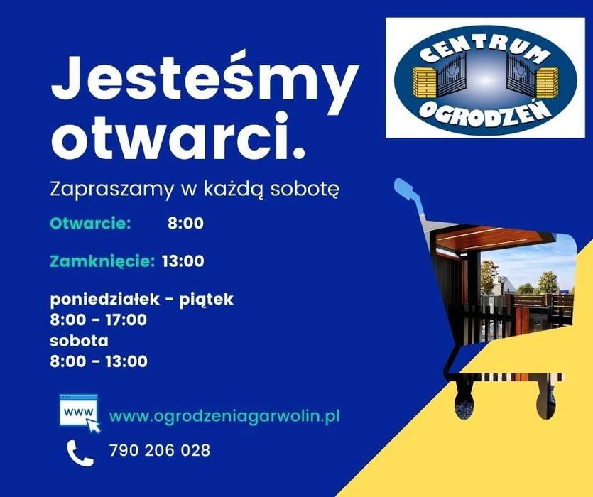 Joniec ROMA Horizon, bloczek, daszek, ogrodzenie modułowe, transport