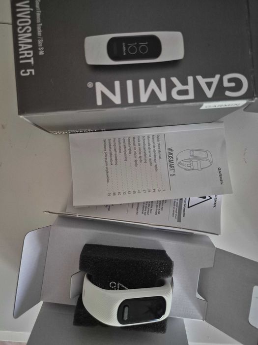 Smartband Garmin Vivosmart 5 S/M – Biały, Nowe!