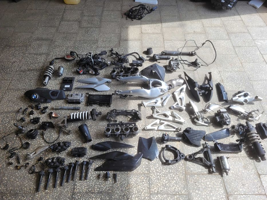 BMW K1200R SET osłona plastik czujnik cewka zacisk oś lusterko guma