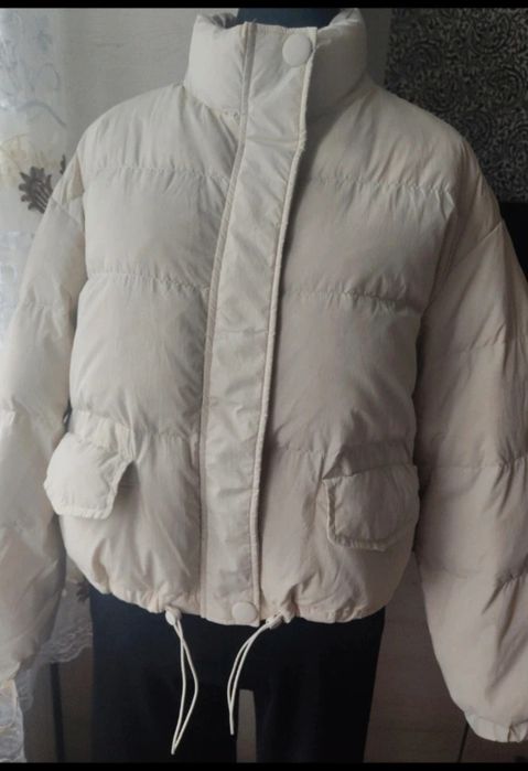Wiosenna piękna puchowa kurtka