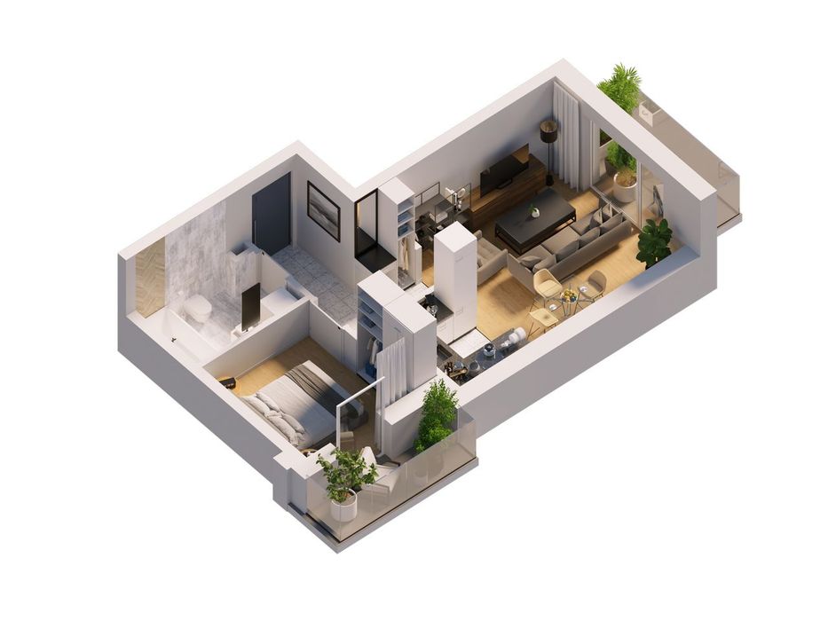 Stacja Olszynka 40,11 m²- 2 pokoje - Widok 4