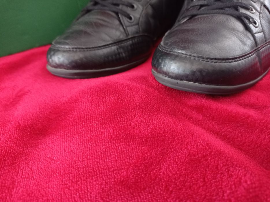 Buty Lacoste Chaymon czarne rozmiar 44 super skórzane męskie j nowe 28