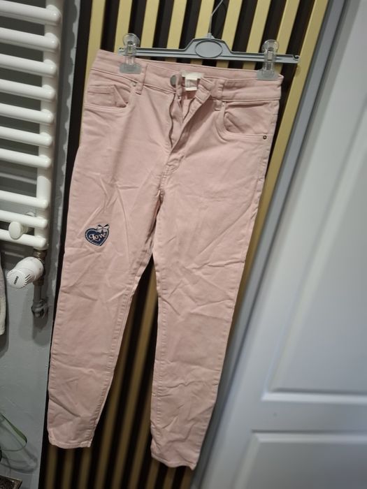 Spodnie pudrowy róż S