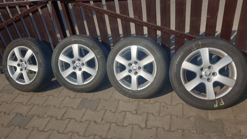 Koła letnie aluminiowe R15- 5x112 - skoda, audi,vw.
