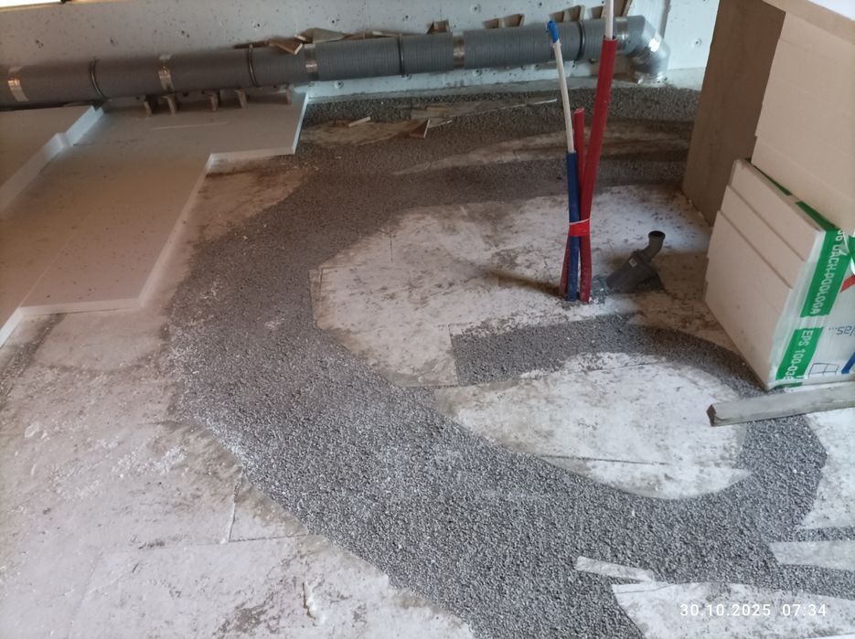 Układanie styropianu