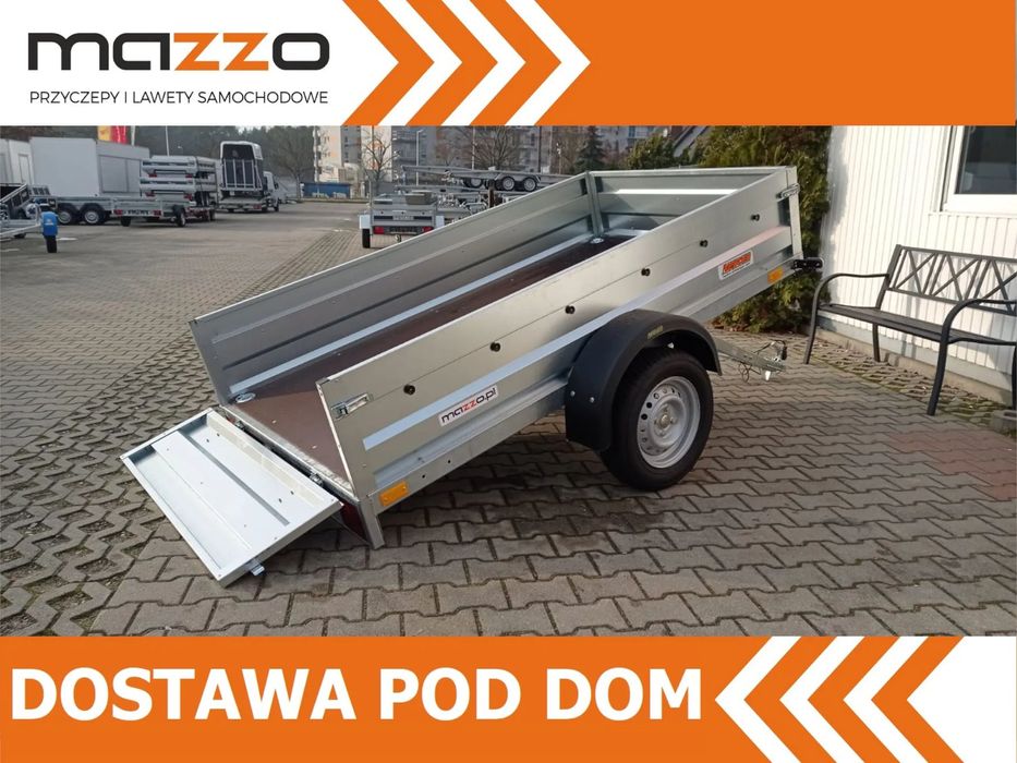 Neptun DOSTAWA! Przyczepka 236x129x40 N7-236 rt Lekka przyczepa SPAWANA jednoosiowa UCHYLNA! Wszystkie burty demontowalne GN099  DMC750 kg! Przyczepa Neptun lekka, jednoosiowa, uchylna 236x129
