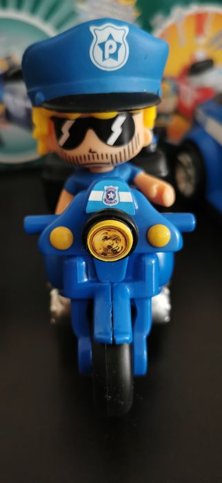 Carro Polícia Pinypon + Mota + 2 figuras