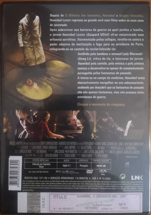 DVD "Hannibal: The Origin of Evil"64738269517698122