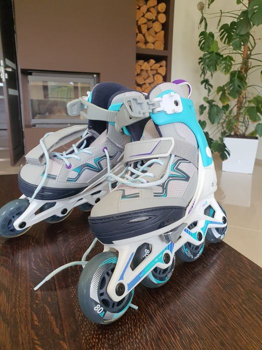 Rolki Oxelo stan bardzo dobry +kask +komplet ochraniaczy