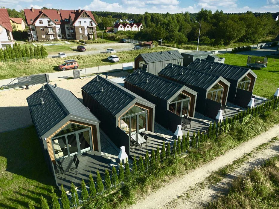 Całoroczne stylowe domki w Jastrzębiej Górze, 350m do morza